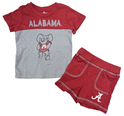 Alabama Crimson Tide Colosseum Infant NCAA Giddy Up Shirt & Short Set