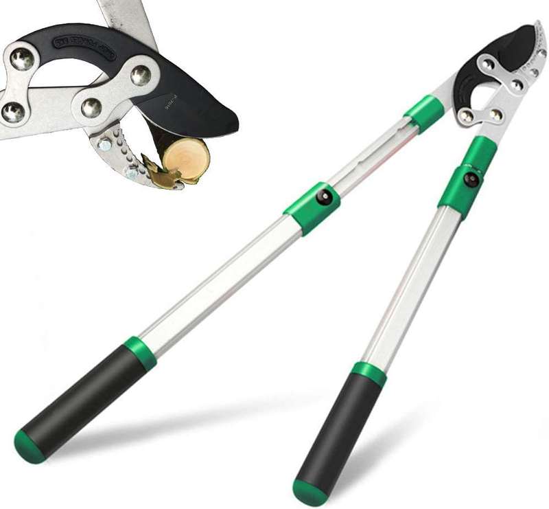 Telescopic Ratchet Loppers Extendable 28-40"  Anvil Tree Branch Trimmer Cutter.