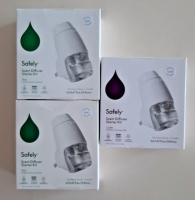 3 boxes of Safely Scent Diffuser Starter Kits, 2 ''RISE'' 1 ''CALM'' All NEW