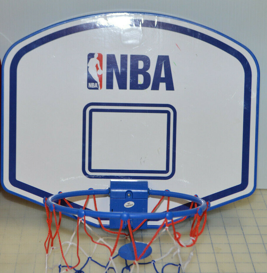 NBA Slam Jam Over The Door Mini Basketball Hoop Lot of 2 Red & Blue - No Ball