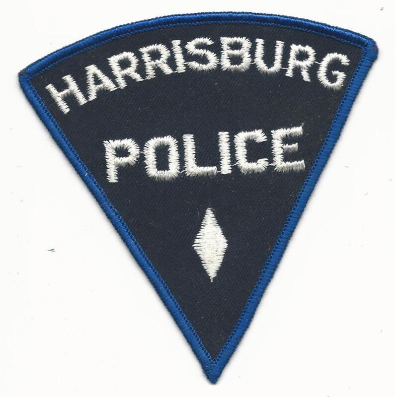 PA Harrisburg Pennsylvania Police Patch Sew On Free Shipping 4 1/4" x 4 1/4"