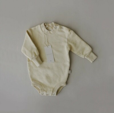 August River Sweatshirt Romper | Buttercream
