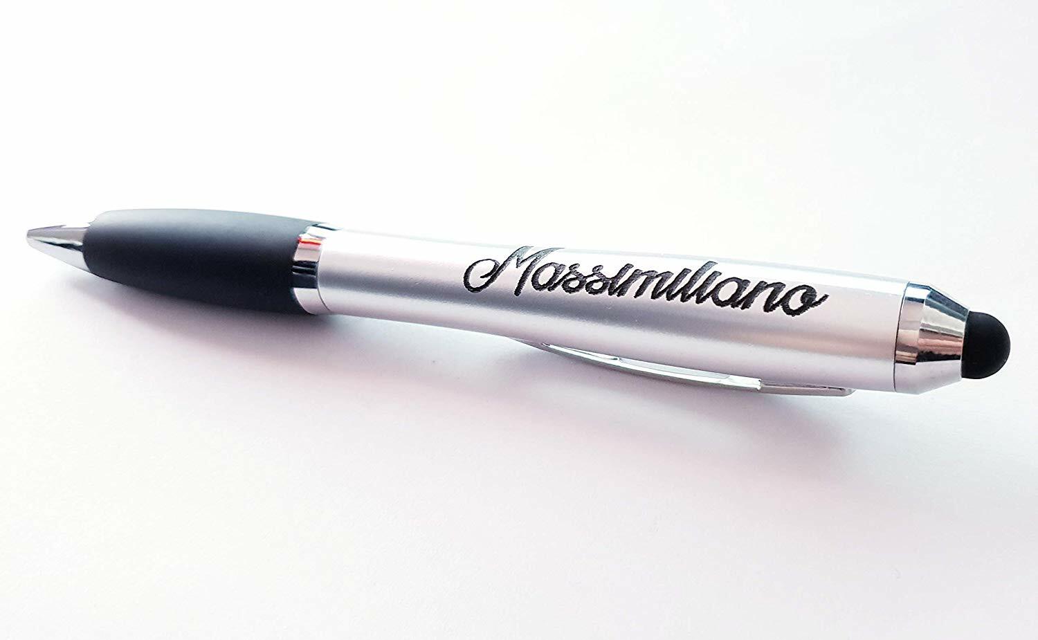 Penna Personlizzata Gadget Regalo Con Il Tuo Nome Logo O Frase Pen111touch Ebay