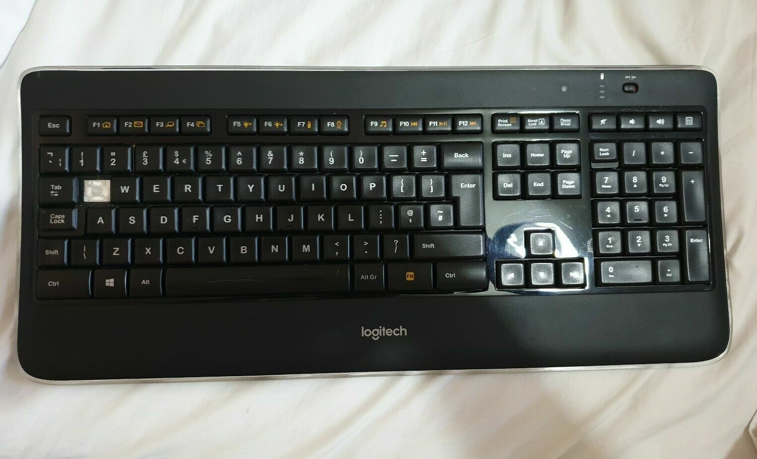 Replacement Keys for Logitech Illuminated Wireless Keyboard – With Clip# – ASA College: Florida