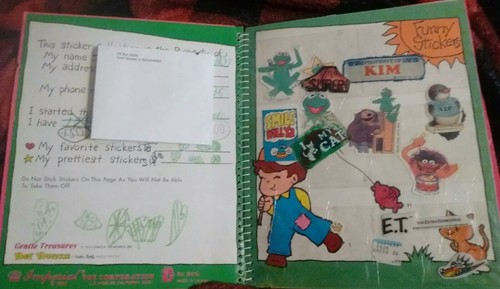 Vintage 80's Sticker Album Book Collection Full Of 1980’s Stickers Free Shipping