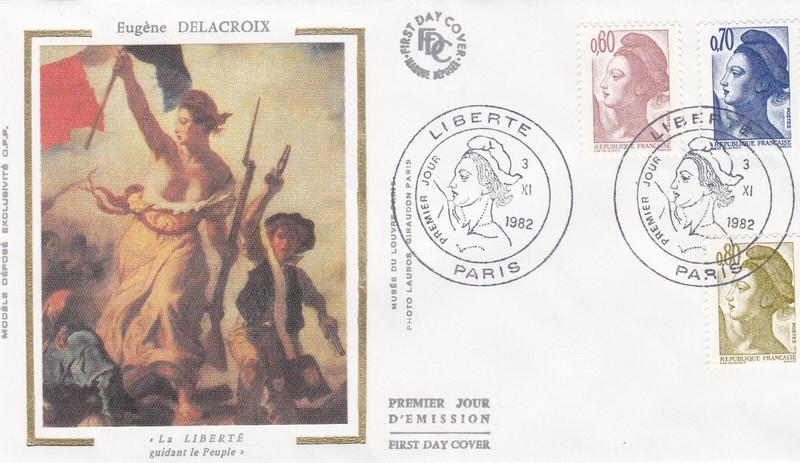 France 1982 Fdc Liberte Yt 2239 A 2241