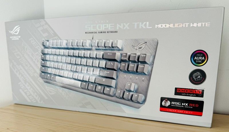 ASUS ROG Strix Scope NX TKL Moonlight White Wired Mechanical