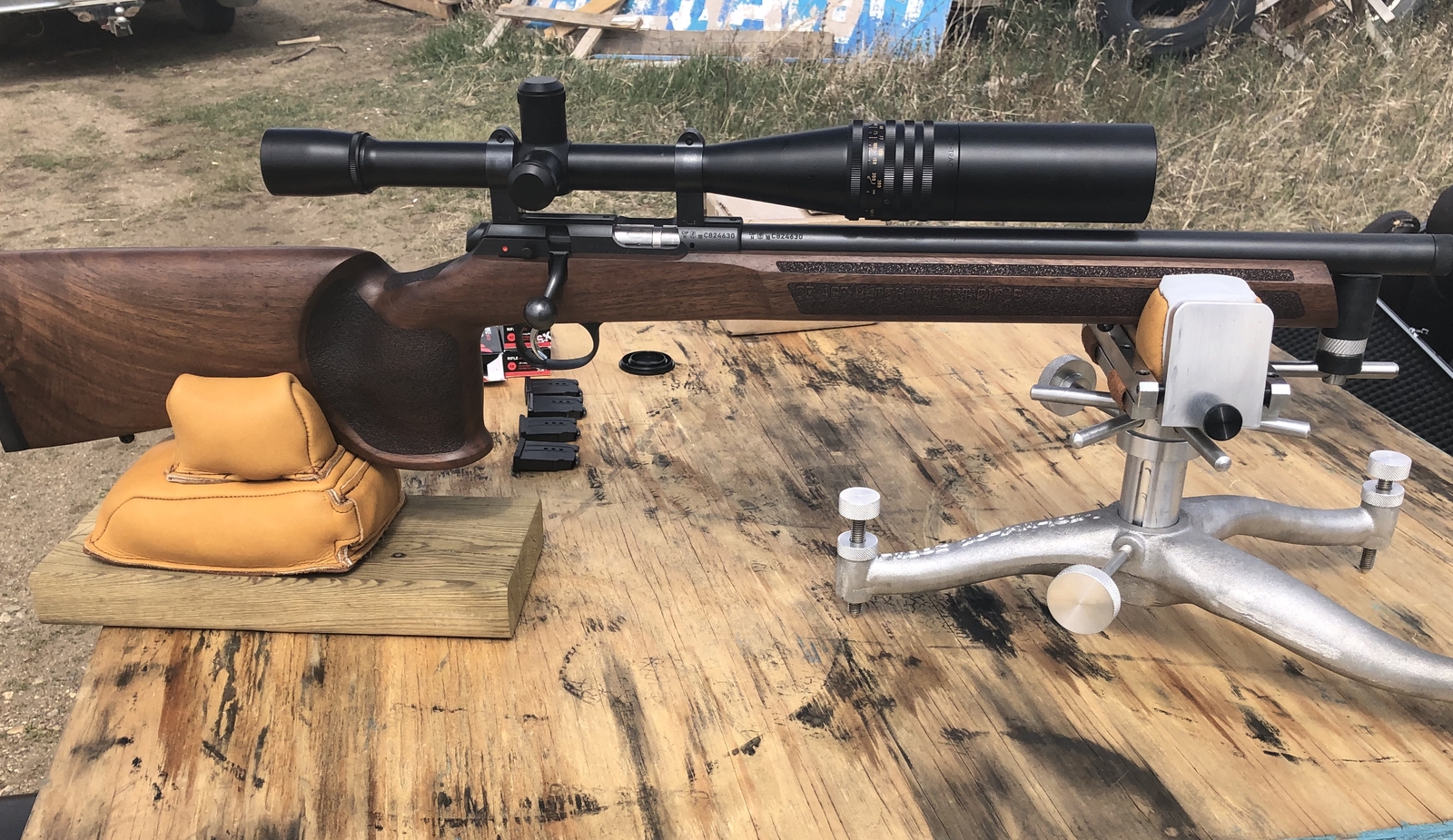 PROTEKTOR MODEL NEW WINDAGE TOP CAST ALUMINUM LONG RANGE FRONT SHOOTING