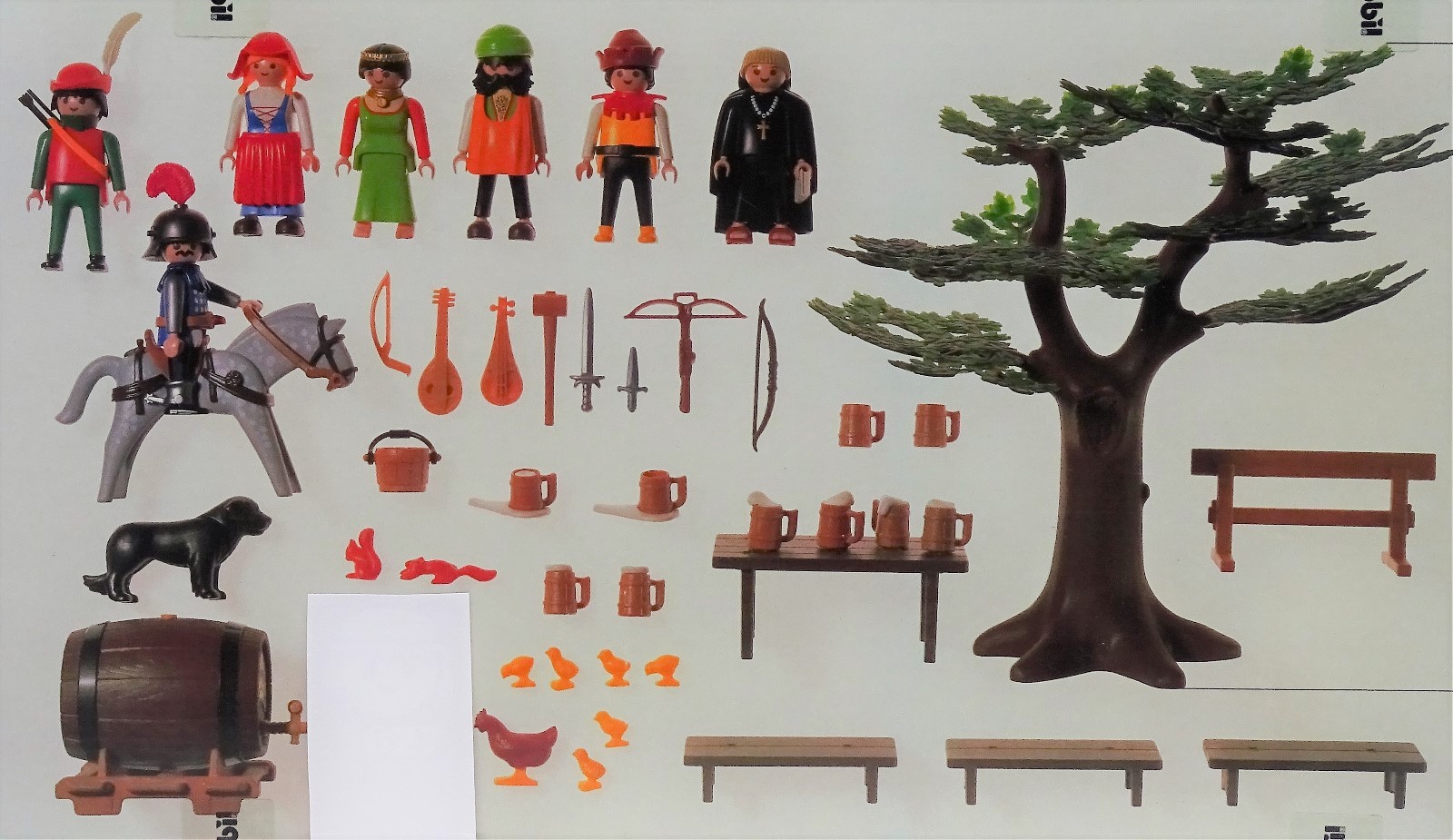 Robber Feast Playmobil 6464 to 3627 Monk Oak Beer Barrel IN