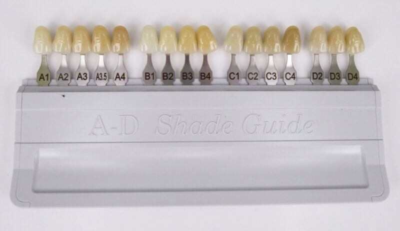 Ivoclar Vivadent Dental Teeth Shade Guide A1-D4 16 Colors Porcelain Bleached
