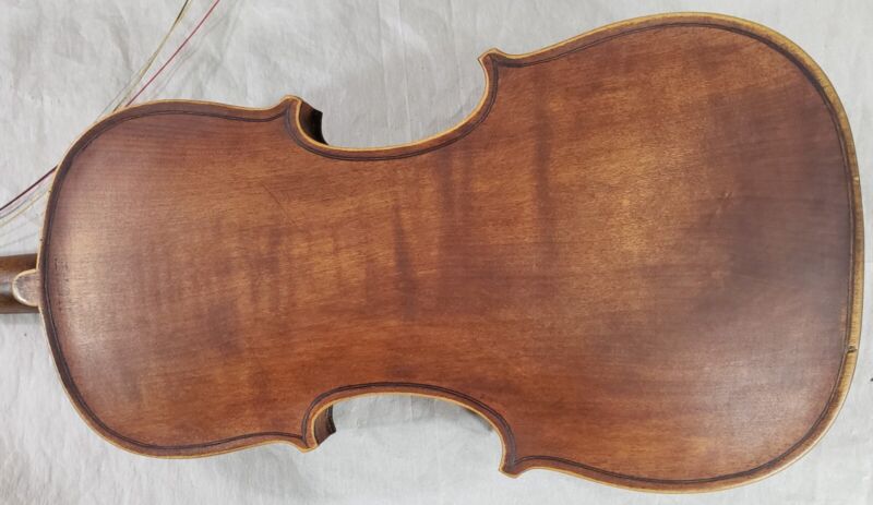 Antique? Vintage Stamped HOPF 7/8 Violin &  MOP Floral Tailpiece & Frog