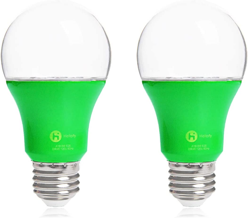 Bulb, 9w, Equivalent 100w,2 Count,white And Red(pink)