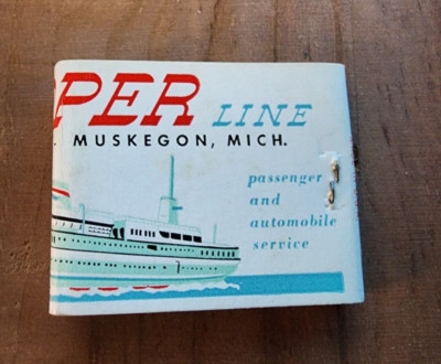 Vintage SS Milwaukee Clipper Line Lake Michigan Steamer Ship Matchbook