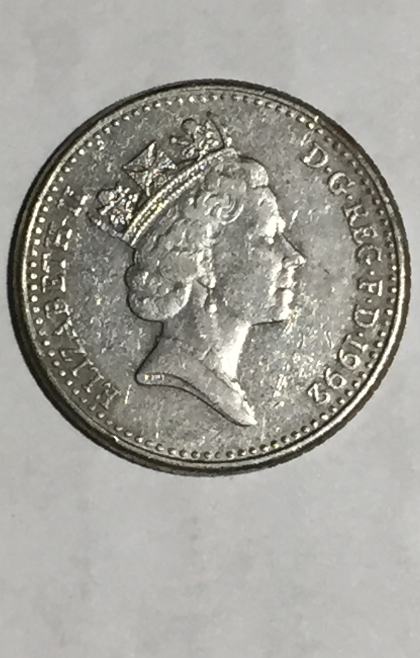 1992 ELIZABETH II - D-G - REG - F-D - 10p (LION TEN PENCE 1992 ELIZABETH II - D-G - REG - F-D - 10p (LION TEN PENCE