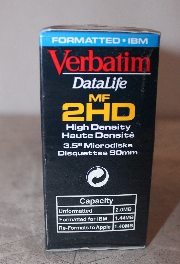 Verbatim Datalife 2HD 3.5 Microdiskc 10 Pieces Brand New