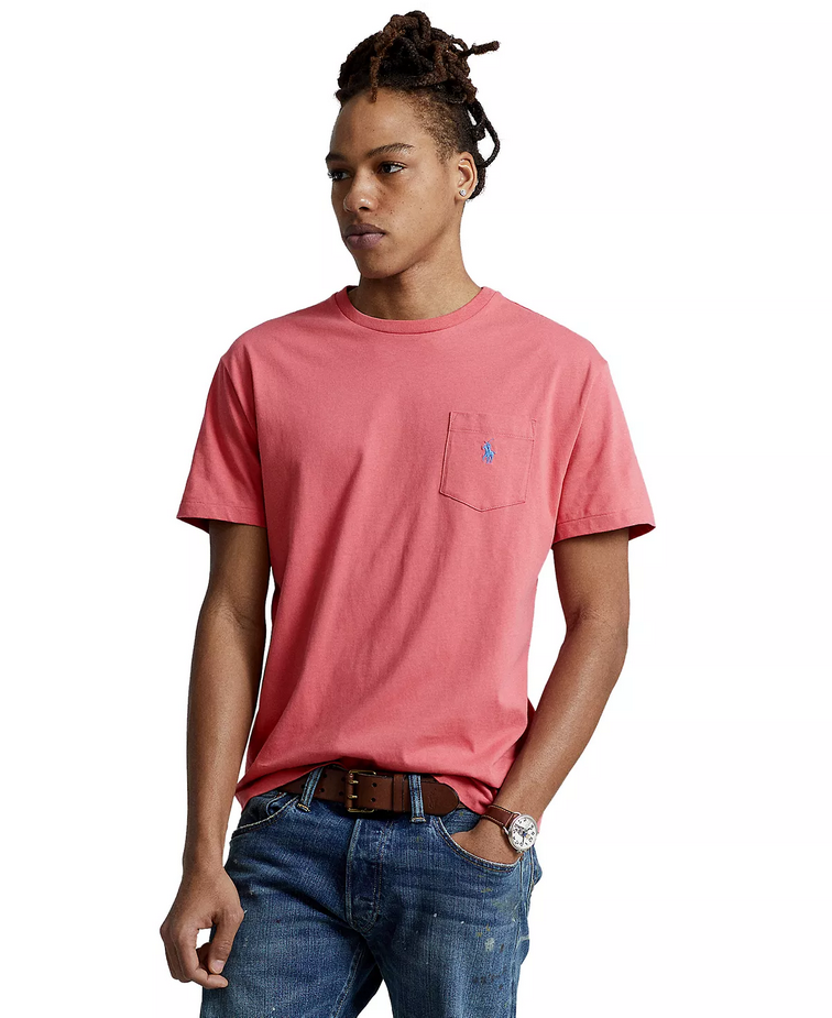 ★★POLO RALPH LAUREN★★ Classic fit cotton linen pocket t- Classic Fit Cotton-Linen Pocket T-Shirt | Ralph Lauren
