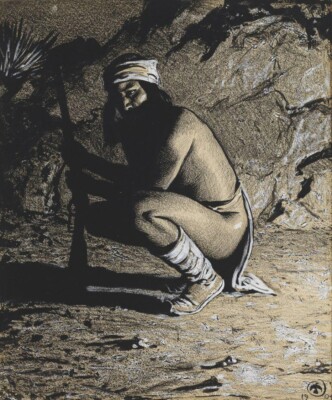 Apache  : Maynard Dixon : 1905 :  Archival Quality Art Print to Frame