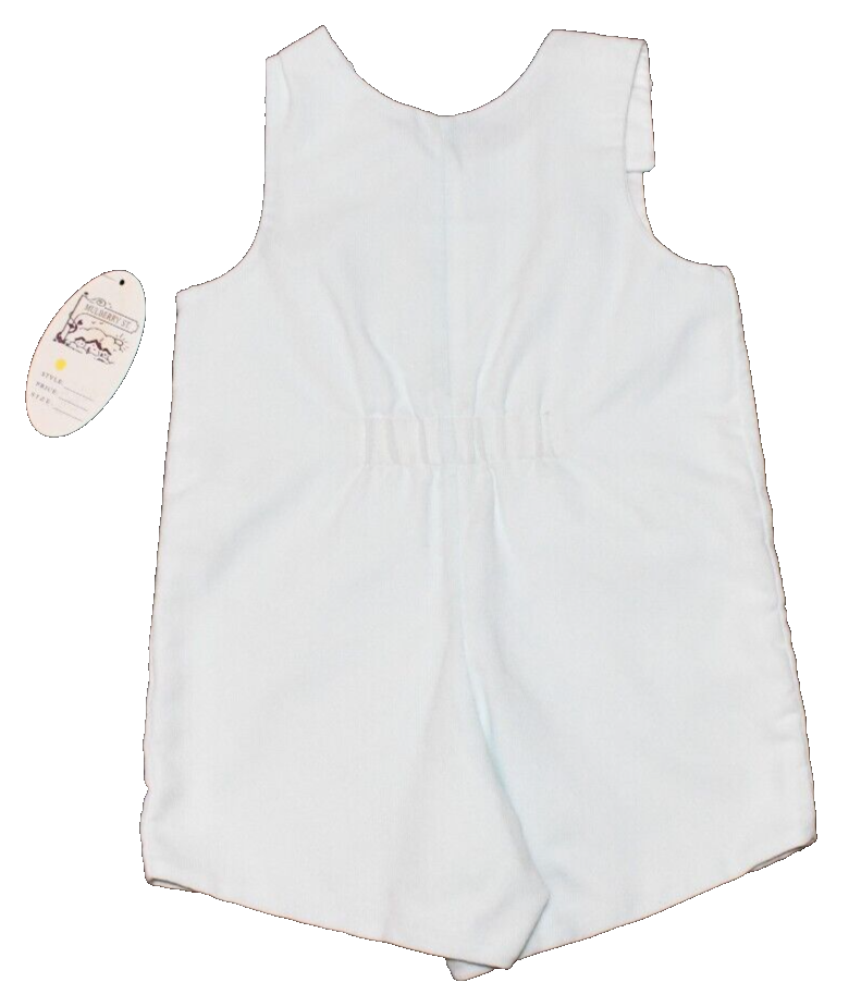 NWT Toddler Overalls Romper Size 2T Light Blue & White Mulberry St. VTG - Picture 8 of 16