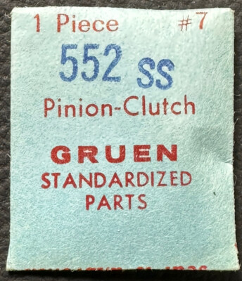 GENUINE GRUEN EB407 CAL552 CLUTCH PINION WATCH REPAIR PART   WP5