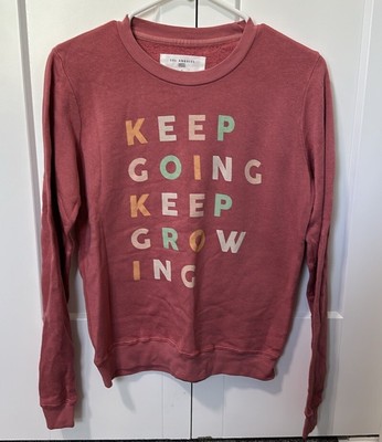 Anthropologie X Sol Angeles  Keep Going Keep Growing Sweatshirt Women's XS Mauve