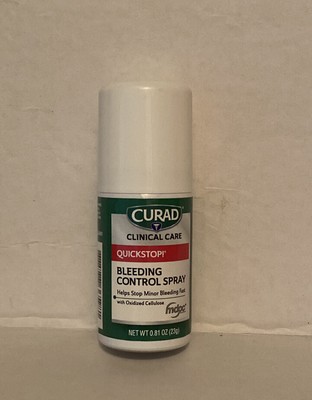CURAD QuickStop Bleeding Control Spray, For Minor Cuts & Scrapes, .81oz (1 Count