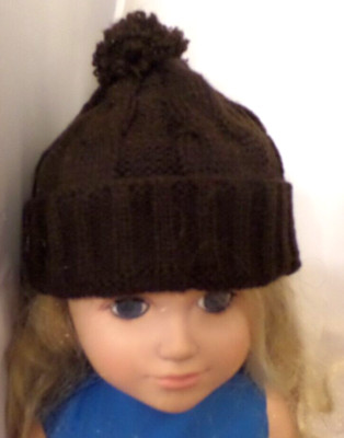 HAT FOR AMERICAN GIRL 18'' & BITTY BABY & CPK DOLL CLOTHES BROWN