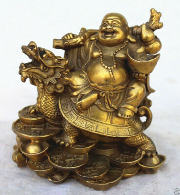 Exquisite Chinese Hand-carved Tibetan Silver Copper Shopkeeper Statues RT
