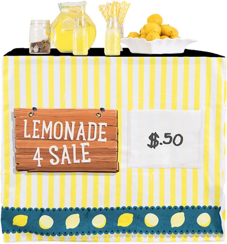 - Lil' Biz Polyester Easy Lemonade Stand Card Table Cover