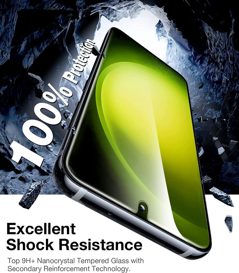[2-Pack] Tempered Glass Screen Protector For Samsung Galaxy S23/ Plus/S23 Ultra