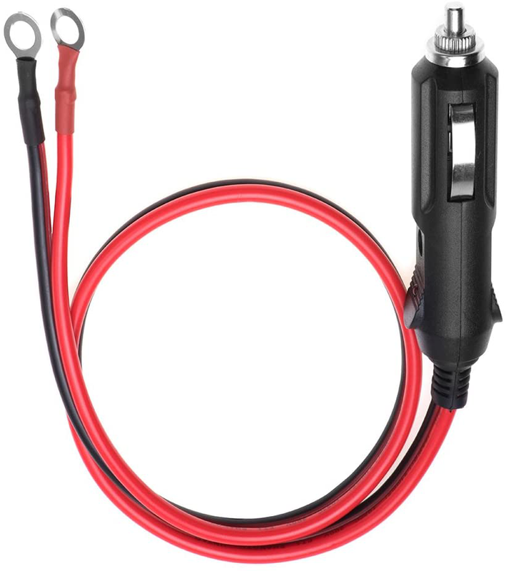 Camecho 12V 15A Male Plug Cigarette Lighter Adapter Power Plug For Car Backup..