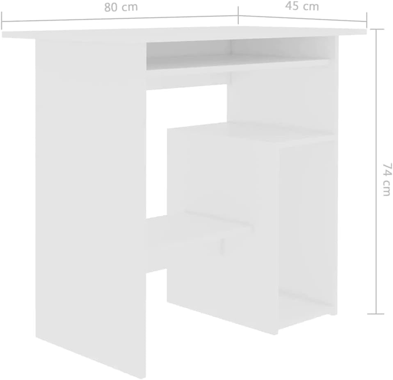 Desk, Computer Desk with Keyboard Tray, Home Office Desk, Workstation for Living