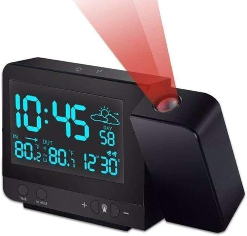 On Ceiling Wall With Indoor/outdoor Thermometer Hygromete