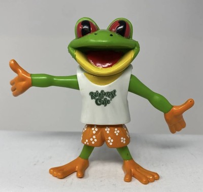 Rainforest Cafe Red Eye Tree Frog Cha Cha Figure Beach Wear Figurine Toy