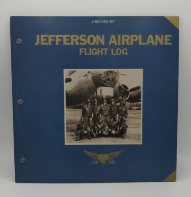 Jefferson Airplane Flight Log Double LP Record Grunt 1977 