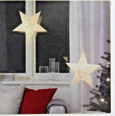 IKEA STRALA White Star Snowflake Hanging Pendant Lamp Light Shade Dots