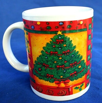 TAZZA X LATTE CERAMICA NATALUNA STILE NATALIZIO  ø cm 8 h cm 10