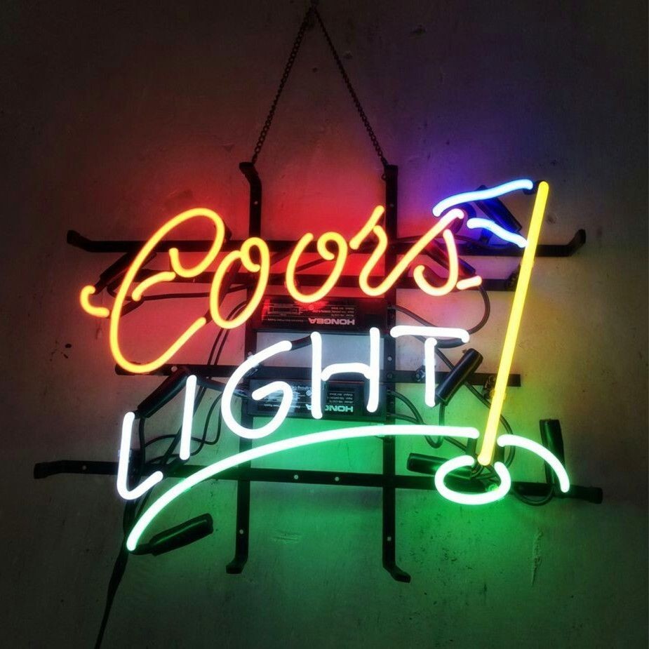New Coors Light Beer Golf Neon Sign 20
