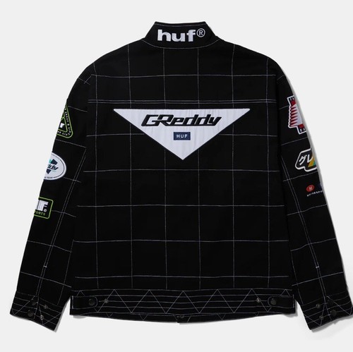 Pre-owned Huf X Greddy Racing Team Jacket Mens Size Large In Multicolor