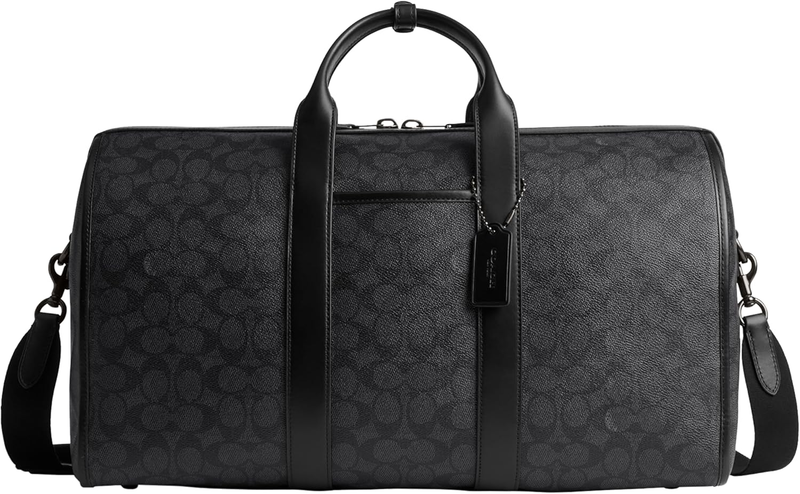 COACH Men's Gotham Duffle Bag 45 in Signature Canvas, Charcoal Signature, One Si