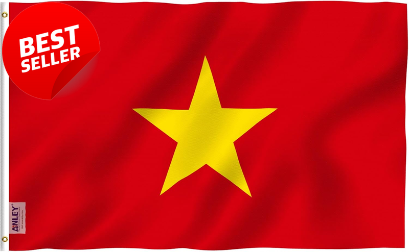 Fly Breeze North Vietnam Flag 3x5 Ft Polyester Brass Grommets Fade Resistant -US