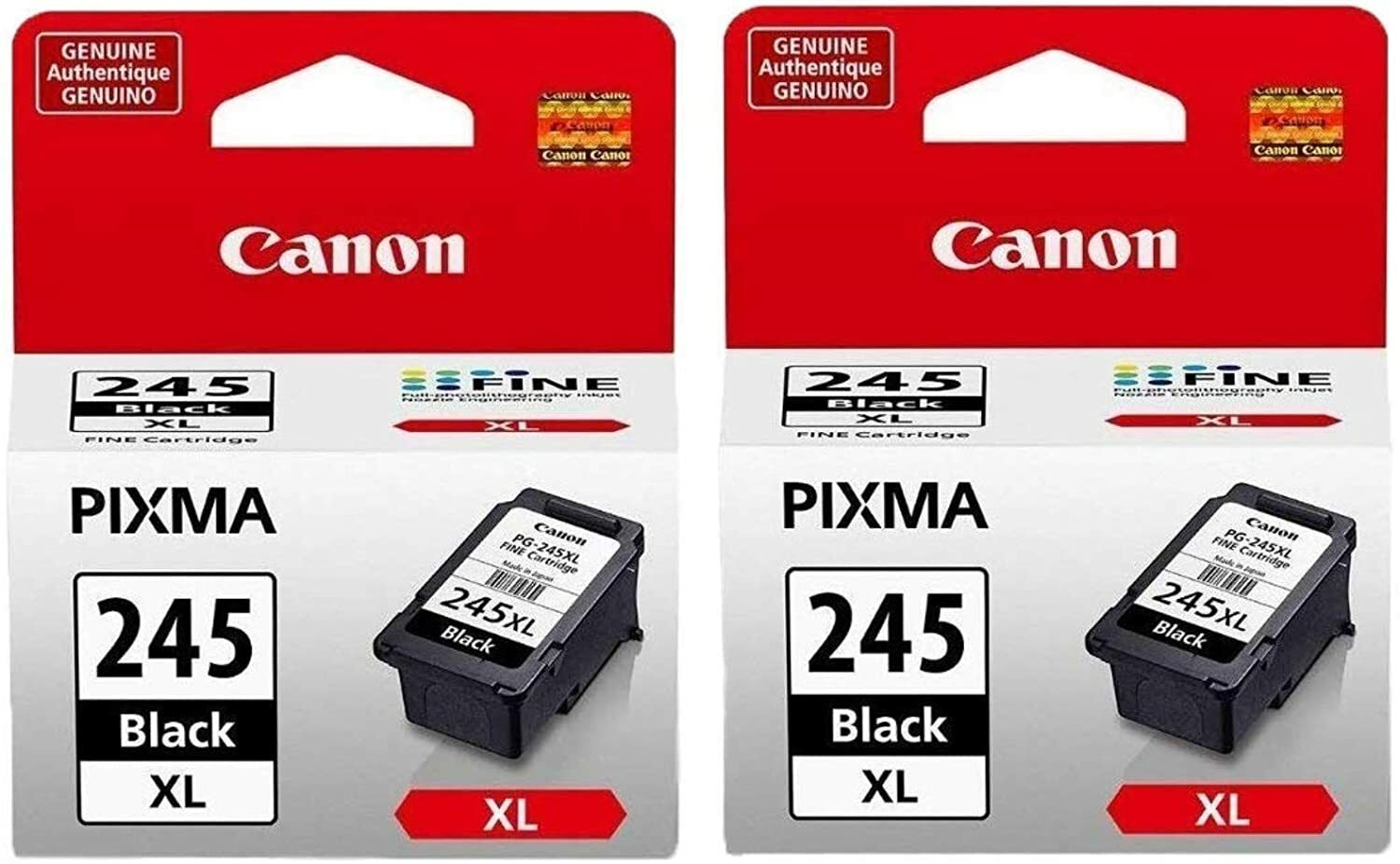 Lot de 2 cartouches Canon PG-245XL Noir