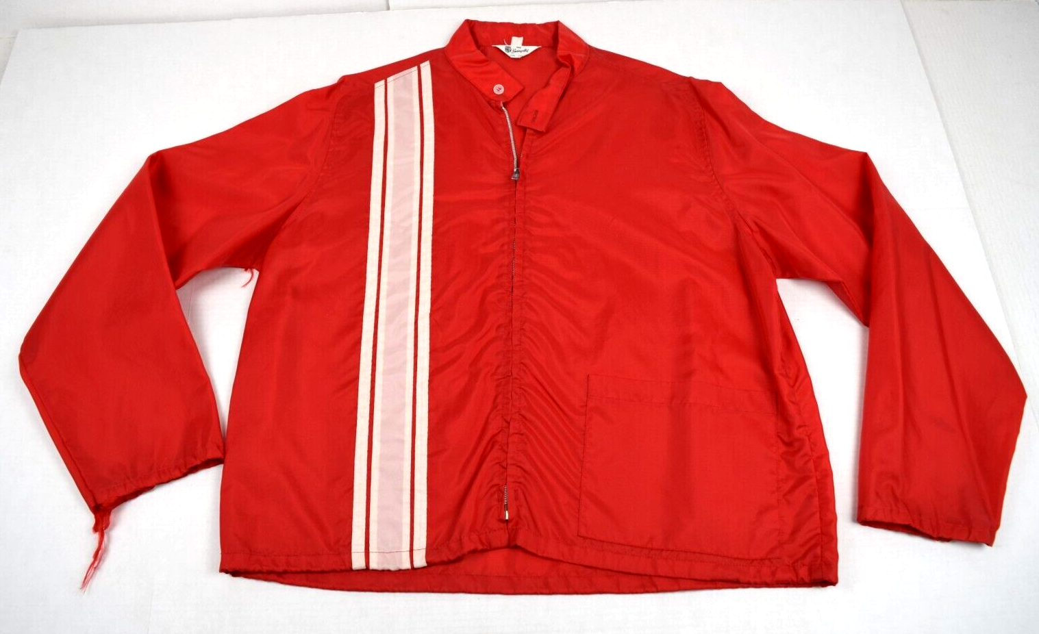 Vintage The Swingster Jacket Size L/XL 60s Red Left Side
