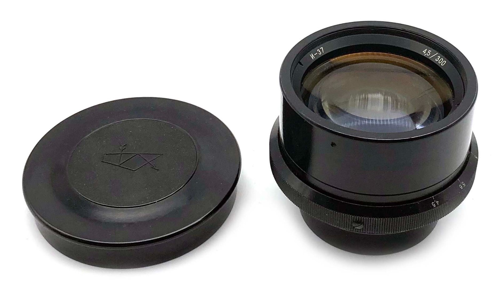Industar-37 4.5/300mm KOMZ large format lens M80 screw mount Industar-37 4.5/300mm KOMZ large format lens M80 screw mount