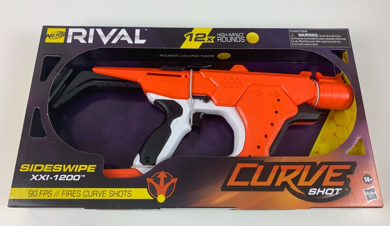 ナーフ　ライバル　カーブショット　サイドスワイプ　XXI-1200 Amazon.com: Nerf Rival Curve Shot Sideswipe XXI-1200 Blaster