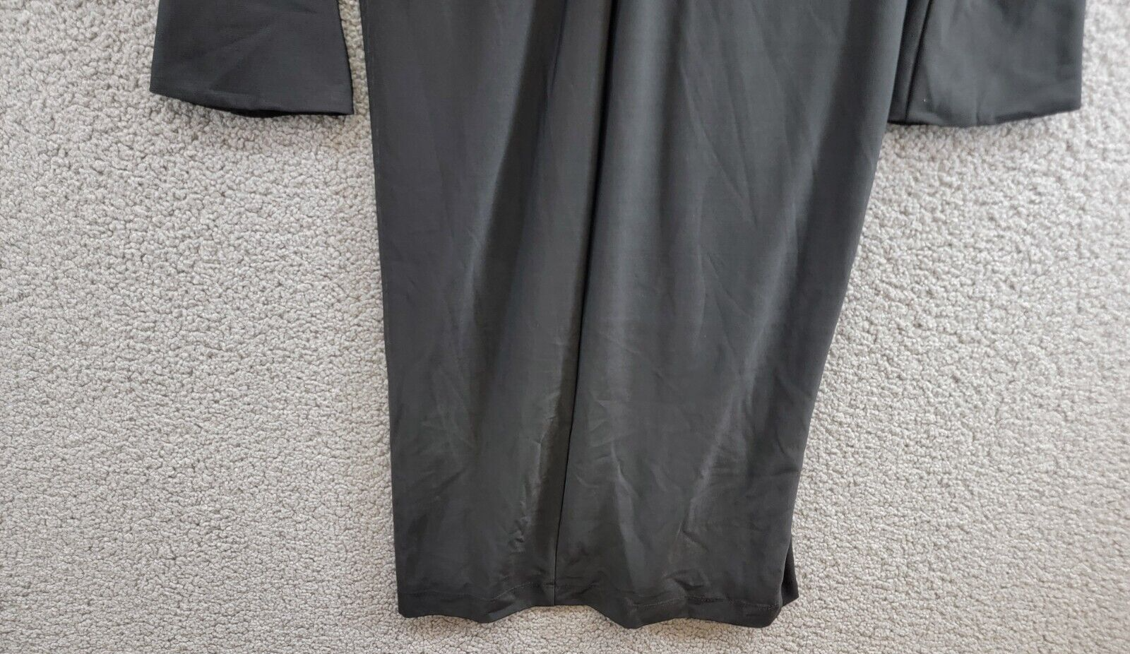 DKNY Collared Mesh-Sleeve Button-Up Shirtdress Women's 2 Black Button/Zip L/S - Picture 13 of 17