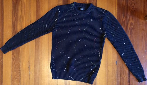 DOCTOR WHO 12th PETER CAPALDI zara splatter Jumper SCREEN ACCURATE SA Cosplay L