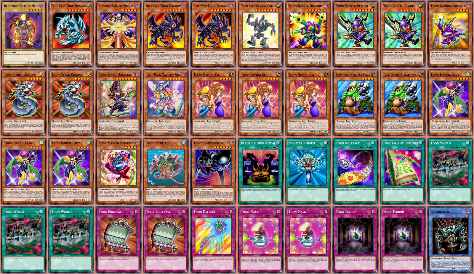 Yu-Gi-Oh Complete Deck Toon Deck Maximillion Pegasus Duelist Yu-Gi-Oh Complete Deck Toon Deck Maximillion Pegasus Duelist