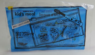MIP Braum's Ice Cream 2019 Kids Meal TOOTHBRUSH - BLUE VINYL POUCH Dental Teeth