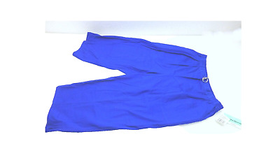 New  Cathy Daniels blue pull on capri pants bella fina twill woven XL