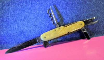 ''Bonsa Solingen''  Celluloid Handle Vtg  c.1959's  German  Pocket Knife 